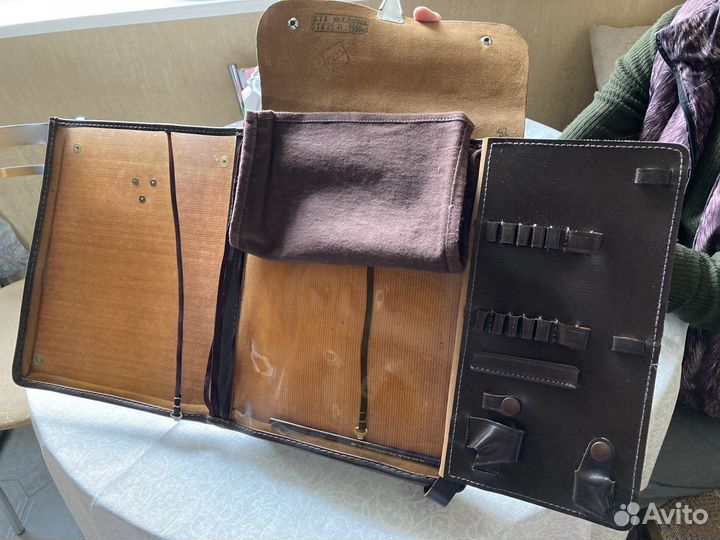 Мужская кожаная сумка. Офицерский планшет. Винтаж