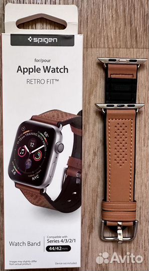 Ремешок Spigen Retro для Apple Watch 42, 44, 45 мм