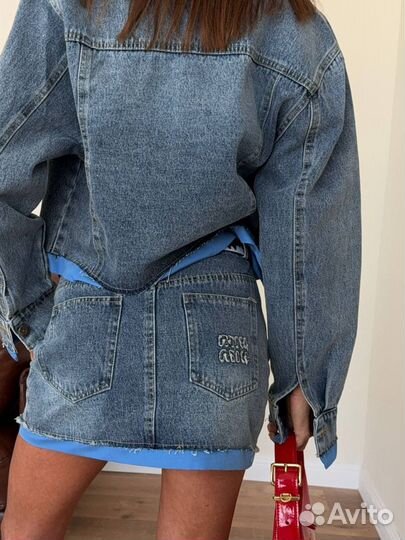 Джинсовый костюм Miu Miu