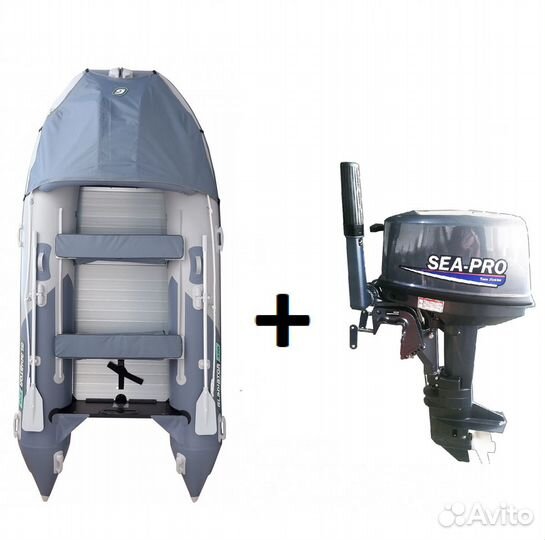 Мотор Sea Pro T9.8S + Лодка Gladiator C 370 AL