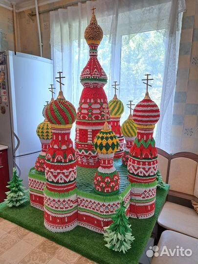Храм Василия Блаженного оригами