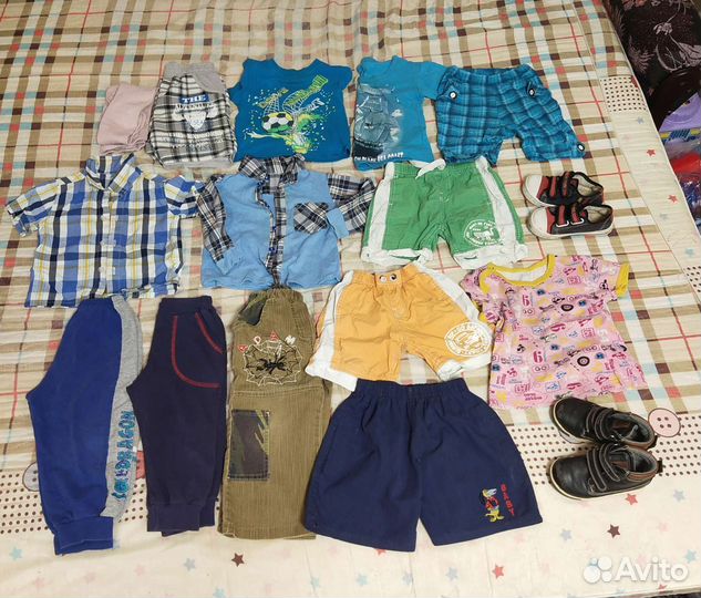 2 пакета вещей на мальчика 1-2 года