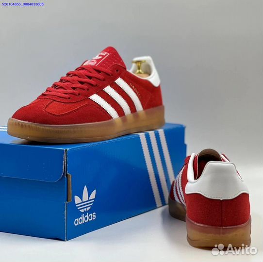 Кроссовки Adidas Gazelle Red (Арт.98642)