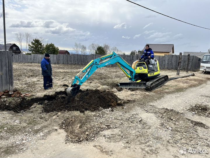 Услуги мини-экскаватора