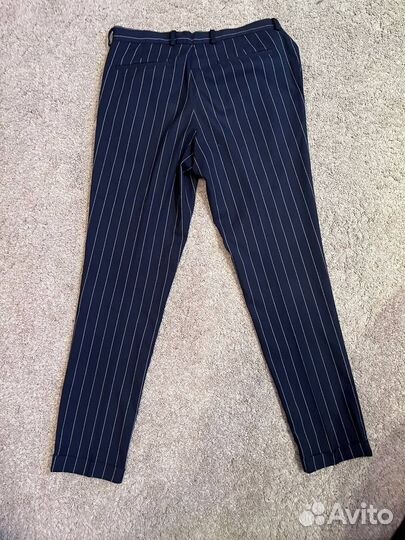 Брюки мужские классические английские темно-синие