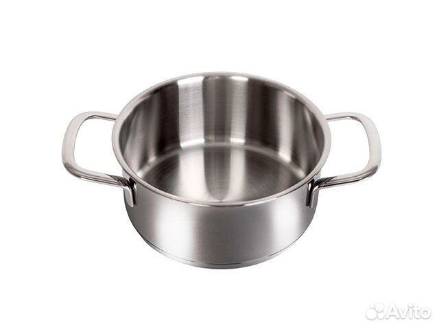 Кастрюля из нержавеющей стали со стеклянной крышко