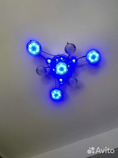 Люстра потолочная светодиодная с пультом