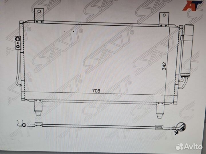 Радиатор кондиционера mitsubishi asx,outlender