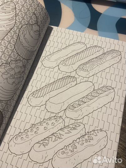 Раскраска антистресс Пирожные