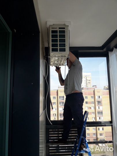 Установка кондиционеров, чистка,заправка