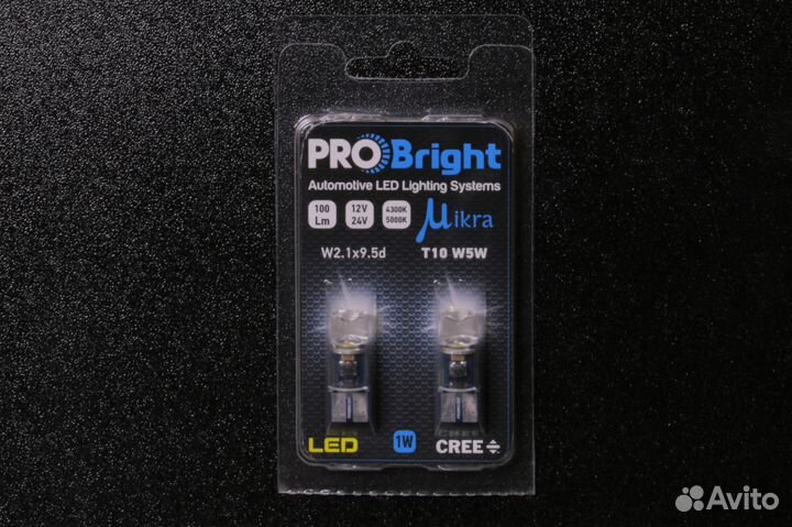 Авто лампа LED T10 Probright Mikra 5000K
