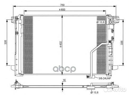 Конденсер MB C-class 07- 2,2D 35793 NRF