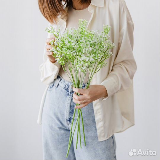 Букет из искусственной гипсофилы 5 веток