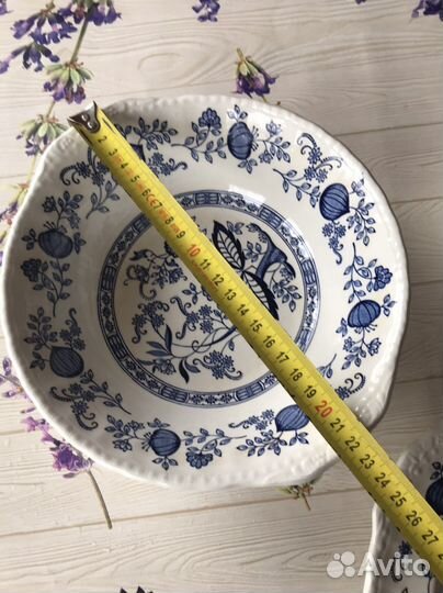 Сервиз обеденный синий лук, Royal Tudor Англия