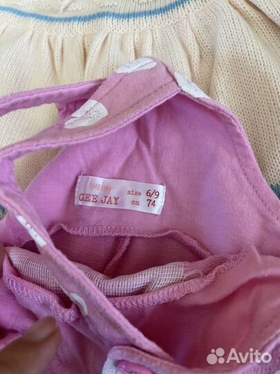Вещи на девочку 6-9 мес пакетом