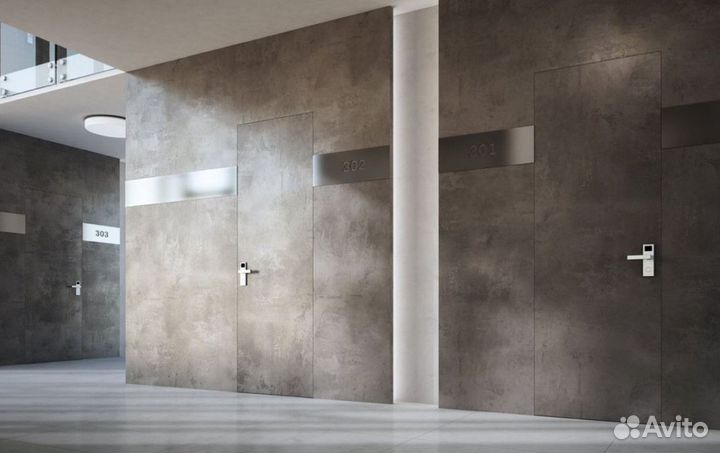 Скрытые двери под отделку