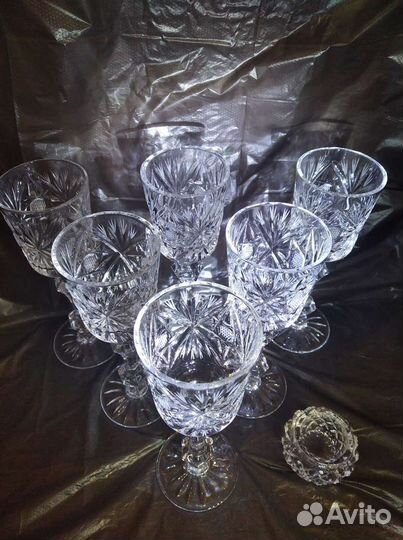 Фужеры хрустальные