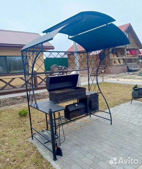 Мангал в стиле лофт