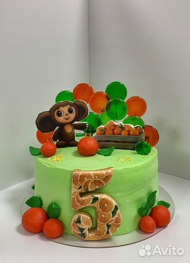 Детский торт с Чебурашкой