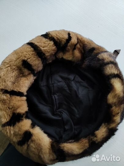 Норковый берет мягкий 56-58р