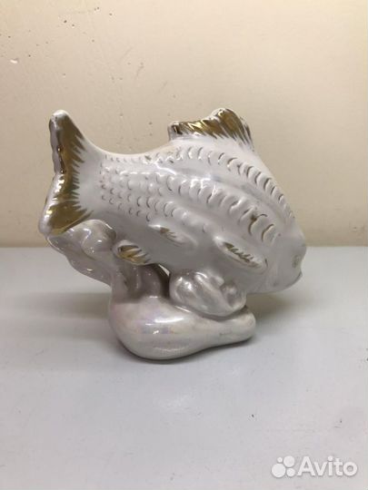 Статуэтка Дулево «рыба карп»