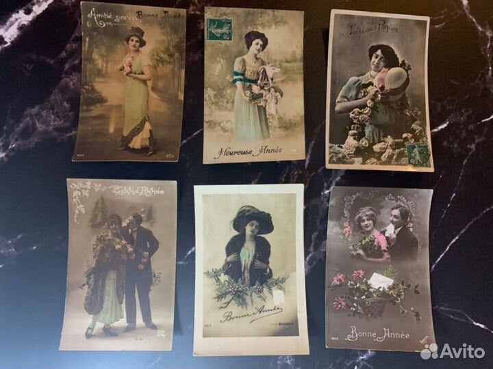 Открытки конец 19 нач 20 в. Франция подписаны