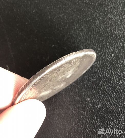 Монета рубль 1727 Пётр 2 серебро