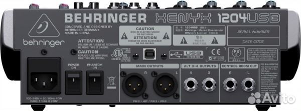 Behringer xenyx 1204USB пульт микшерный
