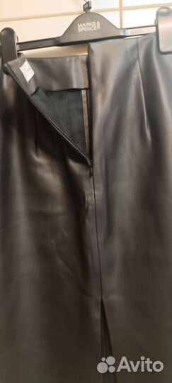 Кожаная юбка из экокожи