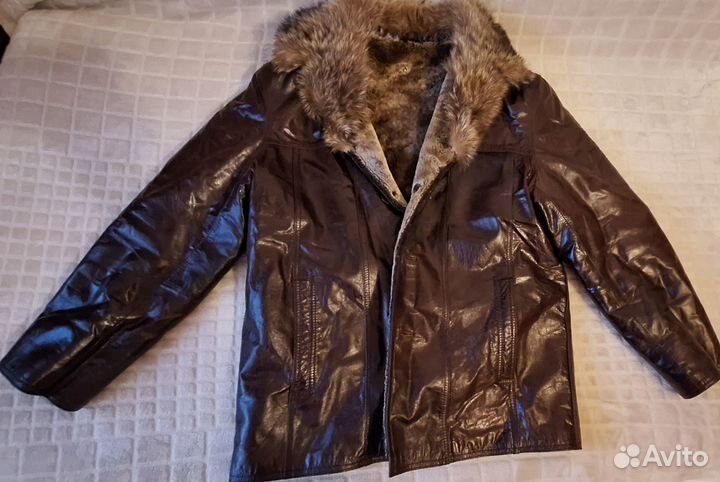 Мужская зимняя куртка меховая 50р