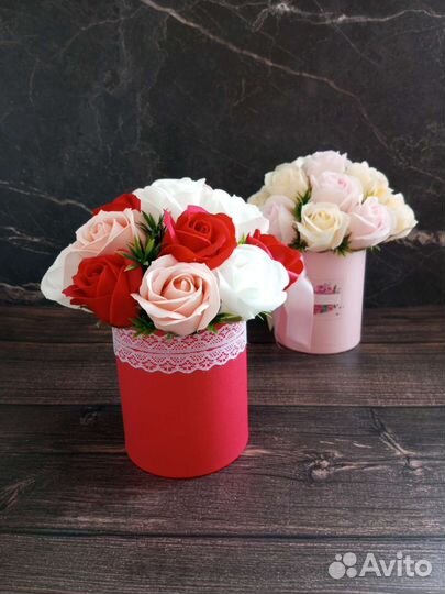 Букет из мыльных роз
