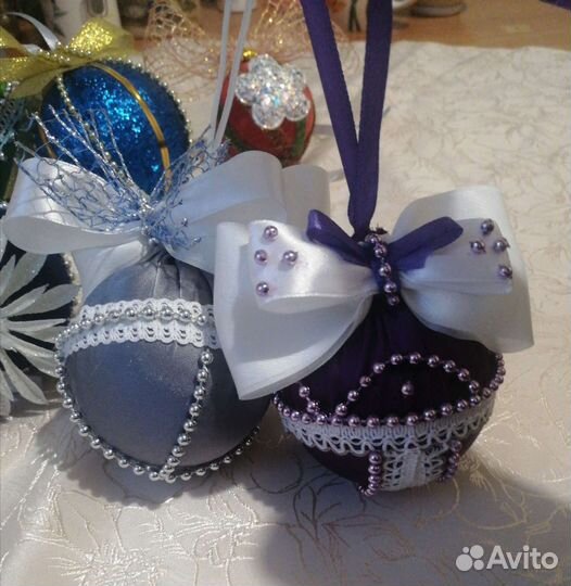 Новогодние шары ручной работы