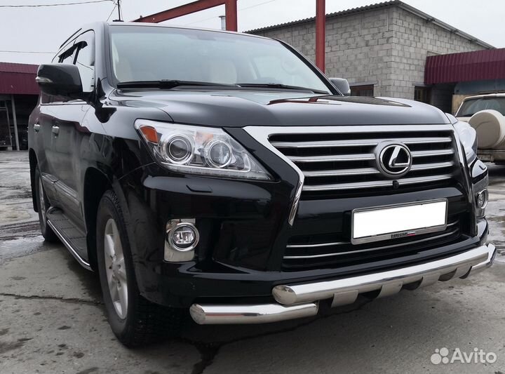 Защита бампера переднего Lexus LX 570 2013-2015