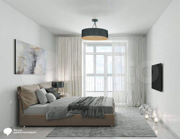 2-к. квартира, 47,6 м², 2/25 эт.