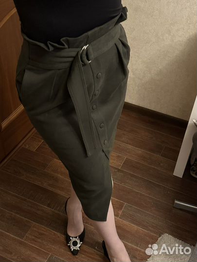 Юбка бархатная