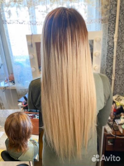 Капсульное наращивание волос, афронаращивание