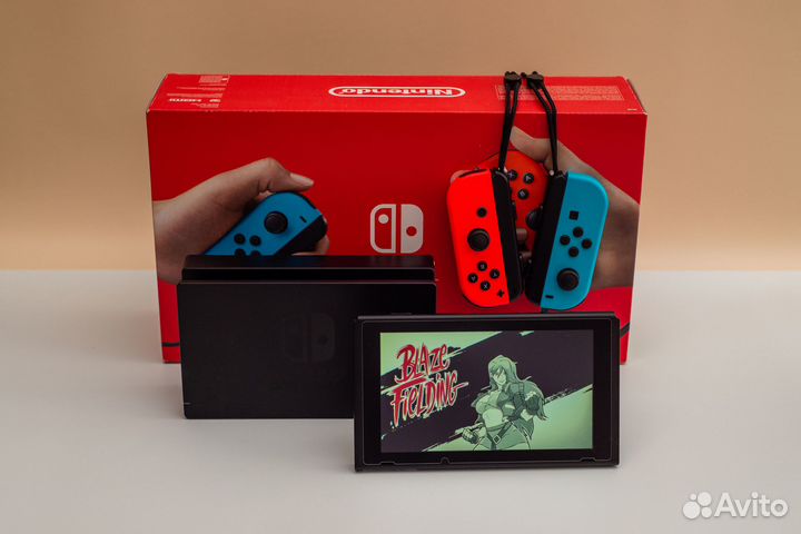 Nintendo Switch, rev. 2, прошитая, 256 Гб