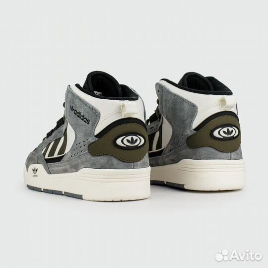 Кроссовки Adidas ADI2000 Mid Grey White with Fur
