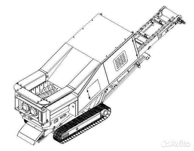Двухвальный универсальный мобильный шредер муромец