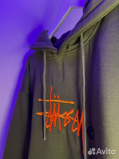 Худи Stussy с вышивкой в наличии