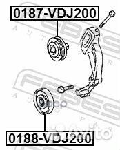 Ролик натяжной Toyota Avensis 1.6-1.8i 97/Carina