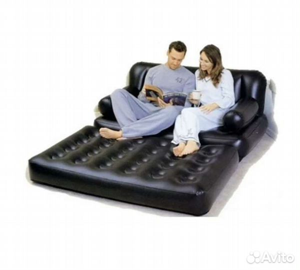 Надувной диван трансформер и набор