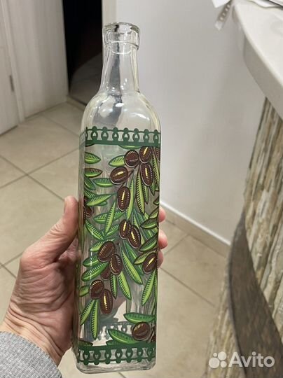 Стеклянные бутылочки декоративные