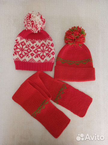 Детский комплект шапка/шарф новые