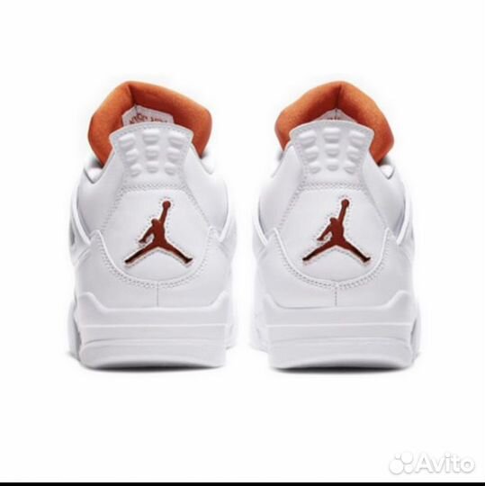 Кроссовки Nike Air Jordan 4 Orange Metallic