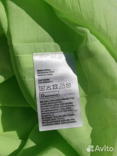 Льняное платье hm новое хл