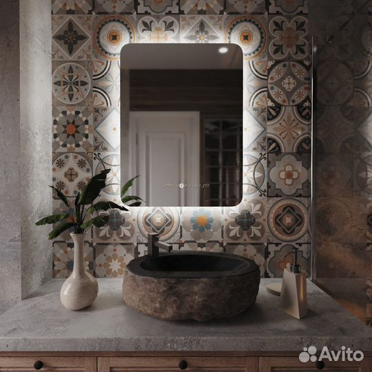 Зеркало Mixline Алон радиус - Эконом 600*800 (550269)