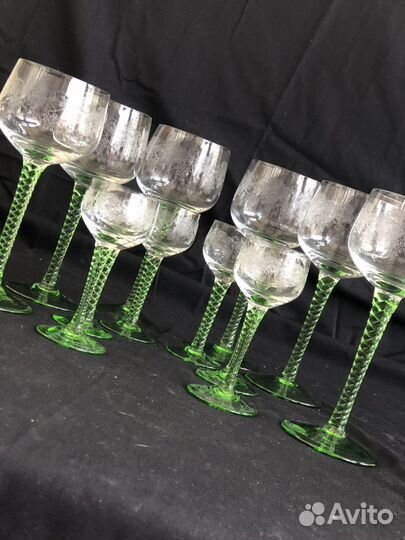 Фужеры и рюмки с пантографией