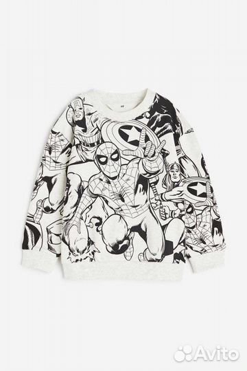 Свитшот с начёсом H&m Marvel новый 98/104