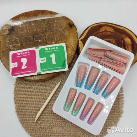 Накладные ногти (типсы) с готовым дизайном